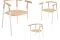 Alias. Sedie Twig, progettate dallo Studio Nendo, guidato dal designer giapponese Oki Sato. Twig, ha gambe inclinate in alluminio con cinque varianti di sedute: in legno massello di frassino o materiale plastico.