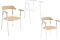 Alias. Sedie Twig3 Comfort, progettate dallo Studio Nendo, guidato dal designer giapponese Oki Sato. Twig, ha gambe inclinate in alluminio con cinque varianti di sedute: in legno massello di frassino o materiale plastico.