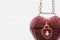 Dolce & Gabbana. Borsa a tracolla della linea “Heart Box” in midollino dipinto. Interamente realizzata a mano ha una chiusura con lucchetto a cuore in resina e filigrana e catena passante in galvanica oro antico con dadi personalizzati “Love”.