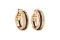 Boucheron. Gli orecchini “Quatre Classique” sono una celebrazione del patrimonio di 160 anni della Maison: oro rosa, oro giallo, oro bianco, diamanti bianchi e PVD. Da Net-a-porter.com.