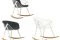 Alias. Kobi Rocking by Patrick Norguet. Sedia con scocca in acciaio verniciato o cromato. Cintura e gambe in alluminio verniciato. Gli scivoli sono in legno massello di rovere verniciato naturale.