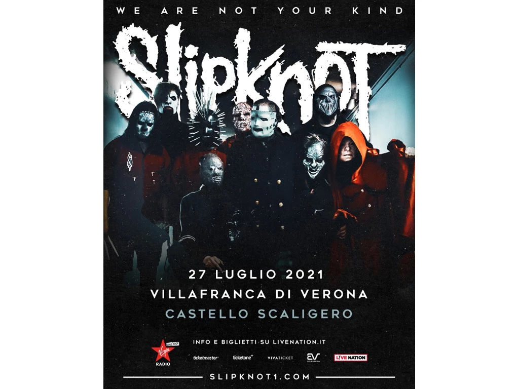 Slipknot in concerto al Castello Scaligero di Villafranca di Verona