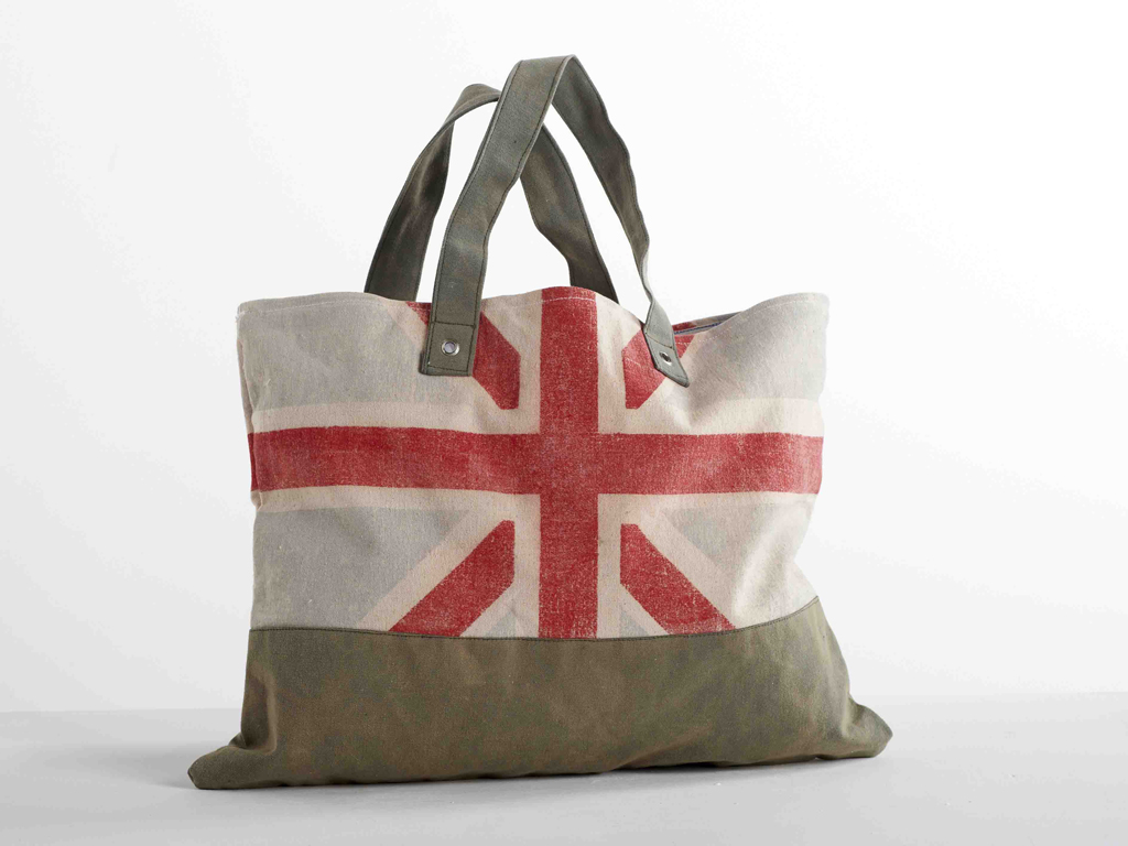 Borsa Dialma Brown, realizzata in tessuto (cm H41xL53xP5)