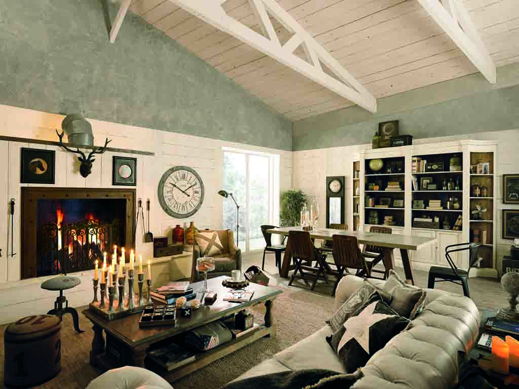 Dialma Brown, collezione di Marchi Group. Influenze provenzali, country e shabby chic che si fondono con il vintage e urban. Trovano ispirazione dagli Anni Trenta agli Anni Settanta, rivisitando in chiave attuale alcuni oggetti del design industriale.