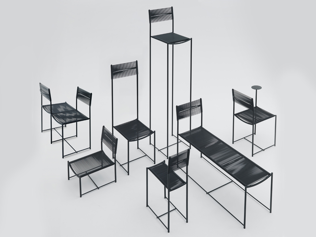 Alias. Spaghetti chair Limited Edition by Alfredo Häberli: sette modelli editati in 7 serie.