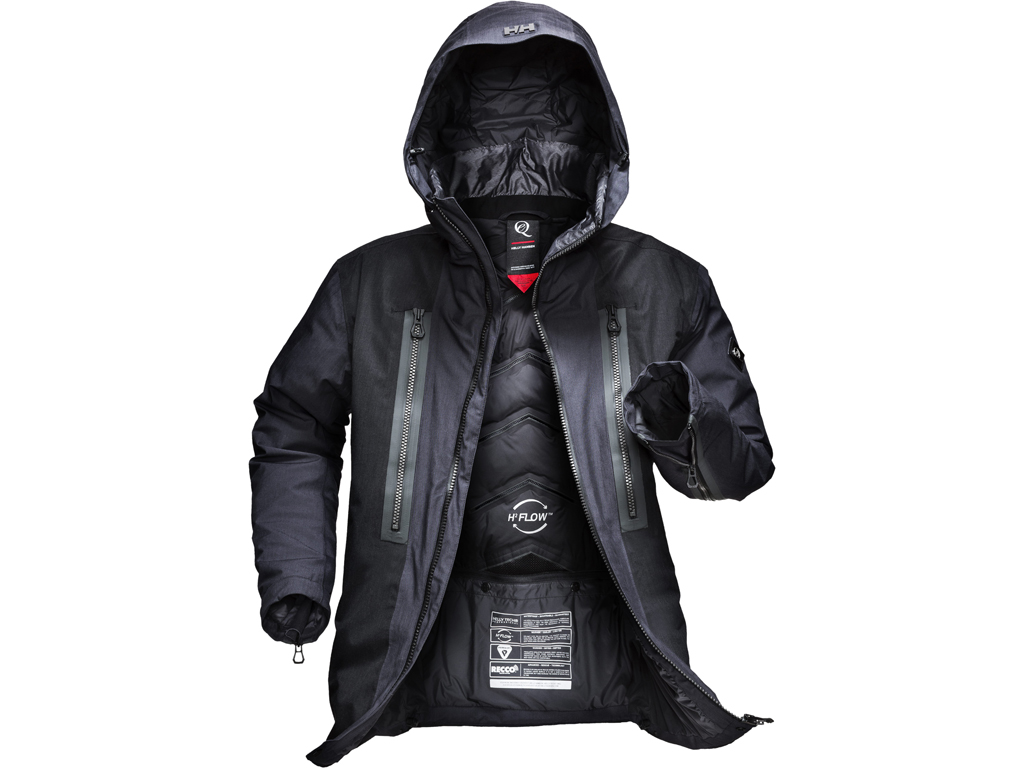 Helly Hansen Pete Jacket. Tessuto Helly Tech® Professional resistente all'acqua, antivento e traspirante a due strati. Cuciture termosaldate. Durable Water Repellency (DWR). Formula PrimaLoft® Gold Down per l'isolamento del corpo. Isolamento PrimaLoft® Silver da 65 gram nelle maniche. Sistema di regolazione della temperatura H2Flow™. Sistema di sicurezza avanzato RECCO®. Ghetta antineve. Cappuccio compatibile e regolabile con il casco. Tasche interne per occhiali e device. Zip resistenti all'acqua YKK®. (Euro 699.95)