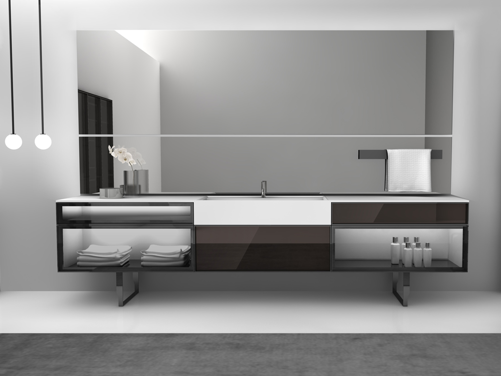 antoniolupi.Collezione Bespoke, disegnata da Carlo Colombo. Mobili e contenitori per il bagno che coniugano versatilità e libertà compositiva.