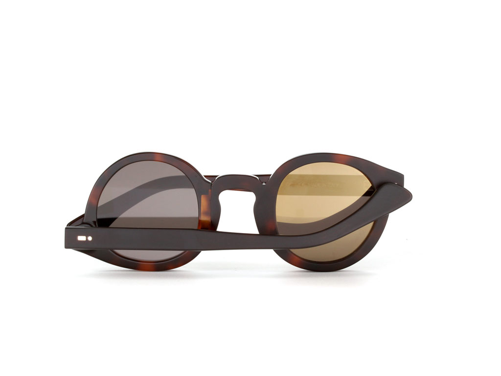 Movitra Spectacles. Movitra 115. Dark havana matte with flash bronze lenses (Euro 250.00).