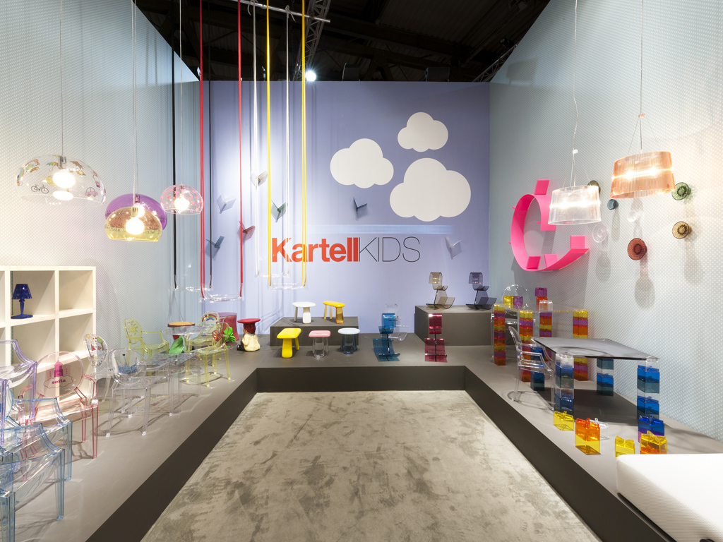 Kartell Kids. Una vista dello stand Kartell all’interno del Salone Internazionale del Mobile di Milano 2016.
