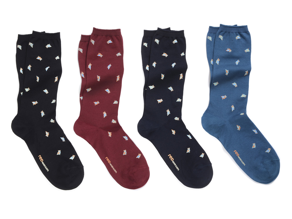 Red-Sox Appeal. Calza donna 3/4 con motivo stampa gufi. Collezione Autunno Inverno 2016-2017.