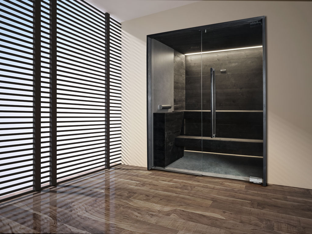 Starpool. SoulCollection. SoulSauna. Design Cristiano Mino. Caratteristiche tecniche. Tecnica: sauna finlandese. Temperatura: 80/90°C. Umidità relativa: 10-20%. Riscaldamento: stufa elettrica. Consumi max 4,5 kW – max 6,5 kW. Dimensioni: 195x195/105x195. Altezza minimo tetto: 230 cm.. Altezza porta: 215 cm..