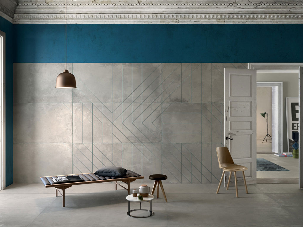 Cedit. “Matrice”, autori BRH+, Barbara Brondi & Marco Rainò. Scrive Angela Rui, curatore e critico per il design: “Matrice è un anti sistema. Un codice figurativo che nega il concetto di griglia, da sempre connesso a quello di modulo, mentre genera un impianto per insiemi infiniti di locuzioni possibili. È un alfabeto d’astrazione - in cui il lavoro di BRH+ è altamente leggibile - pentagrammato sulla superficie, e poi ulteriormente articolato da fughe di colore che compiono schemi di ricamo.”