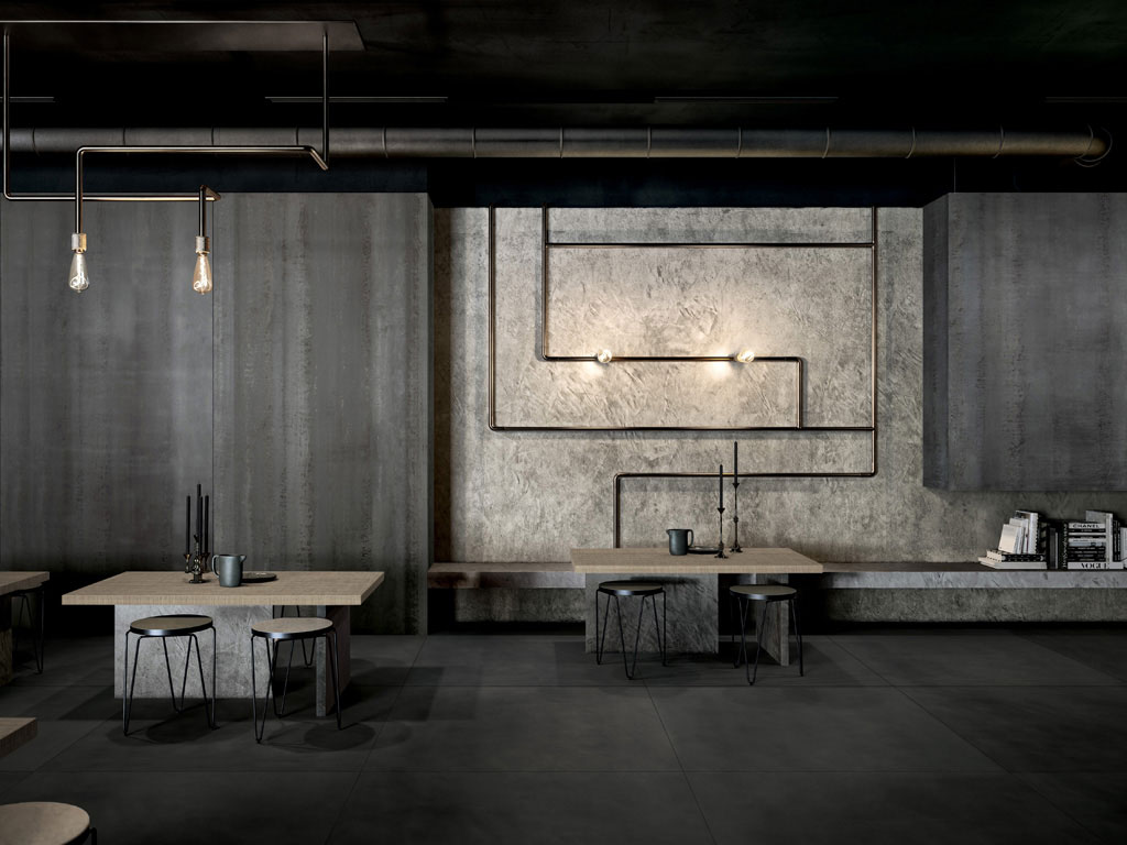 Cedit. “Metamorfosi”, autore Marco Casamonti - Archea Associati. Scrive Sergio Risaliti, Storico dell’arte: “Più che di un disegno si tratta di uno studiato processo di metamorfosi della materia che oscilla tra la metallizzazione della ceramica e la trasformazione della stessa in metalli dagli effetti variati; un processo attraverso il quale si ottiene la possibilità immaginifica di fermare il tempo impedendo agli agenti atmosferici, artefici delle ossidazioni, di intervenire sulla superficie modificata e trattata secondo l'intenzionalità dell’architetto.”