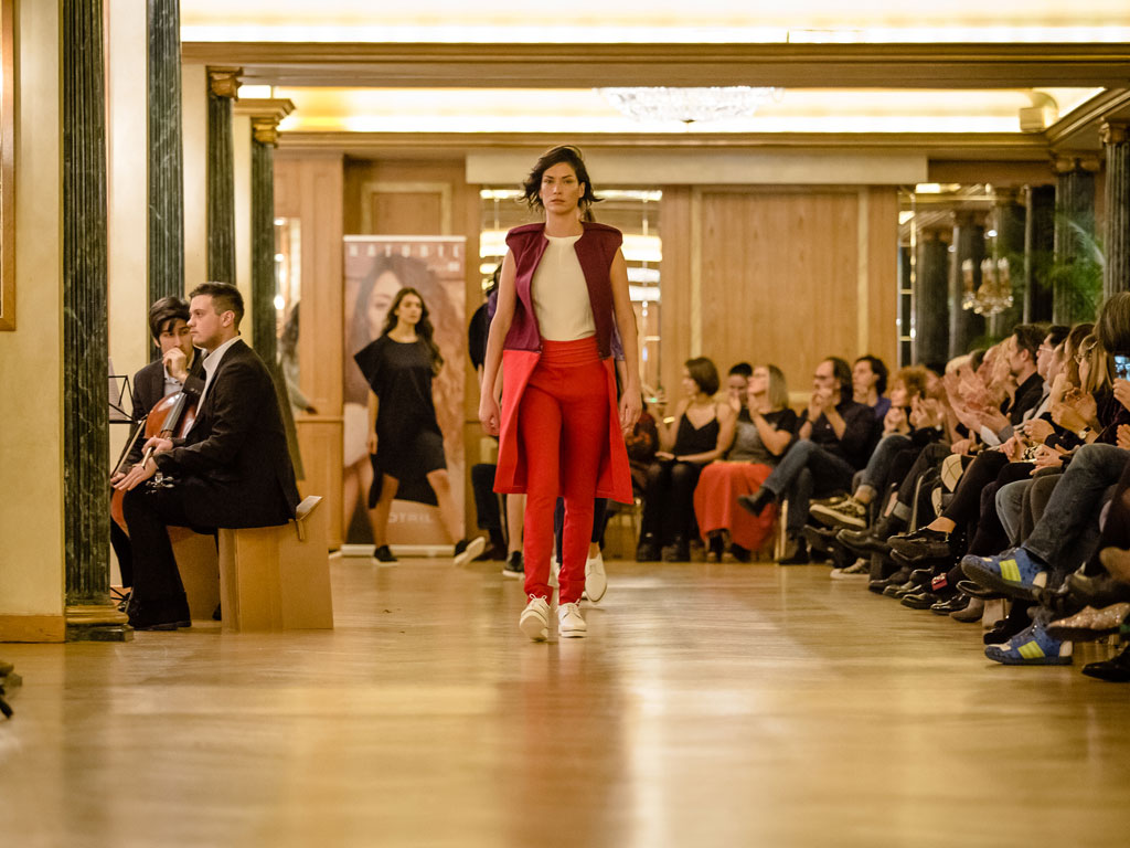 Green Fashion Week 2016. Fashion Show presso l’Hotel The Westin Palace Milan. Sfila Elsien Gringhuis.