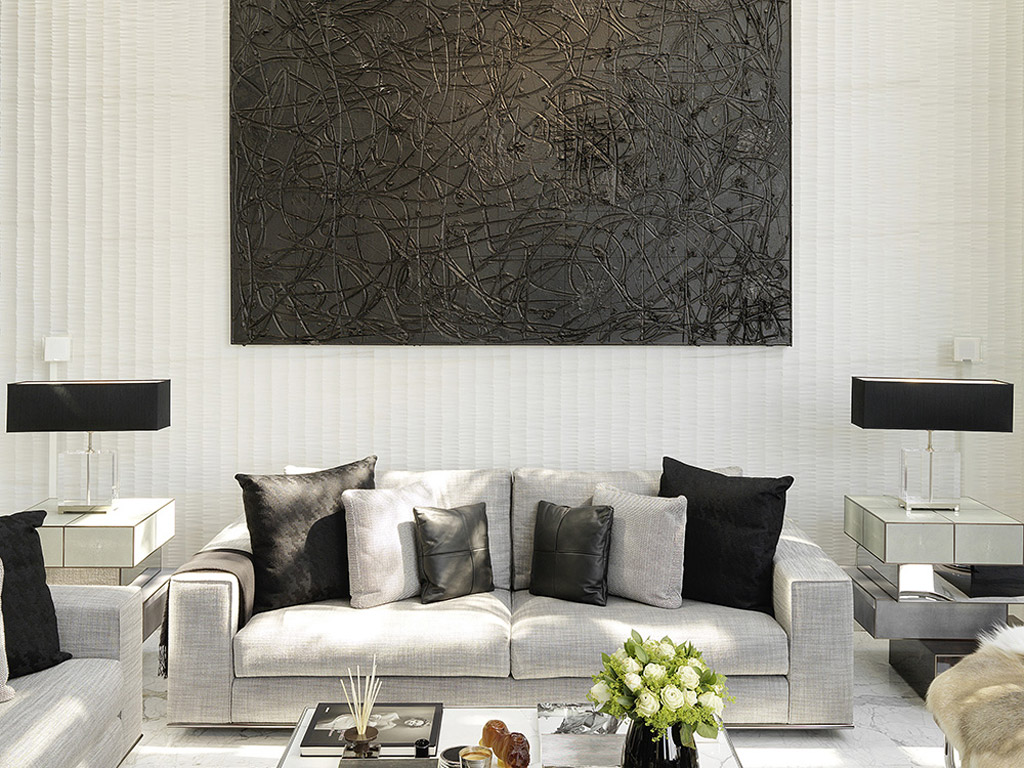 Penthouse progettata dall’architetto Fouad Naayem e il suo studio FNA&Partners. La divisione Primes della Lithos Design è il brand dedicato alle collezioni uniche e sofisticate per residenziale e contract di alto livello (foto Ima del Khoury).