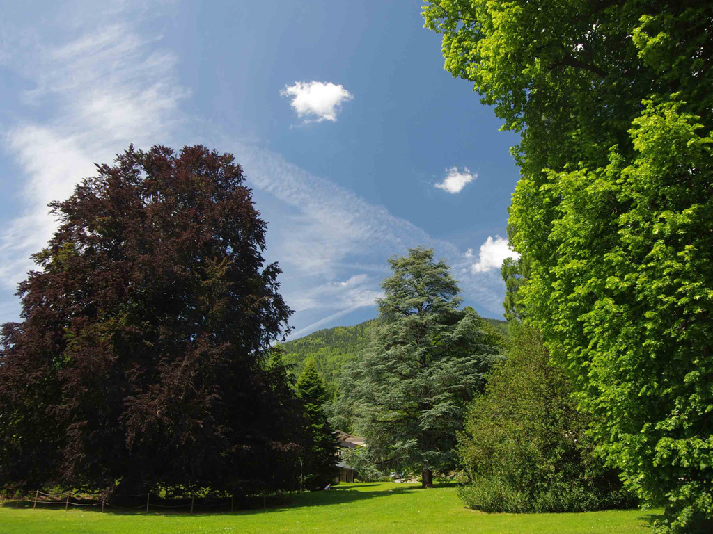 Grandi Giardini Italiani. Parco delle Terme di Levico - Levico Terme, Trento.