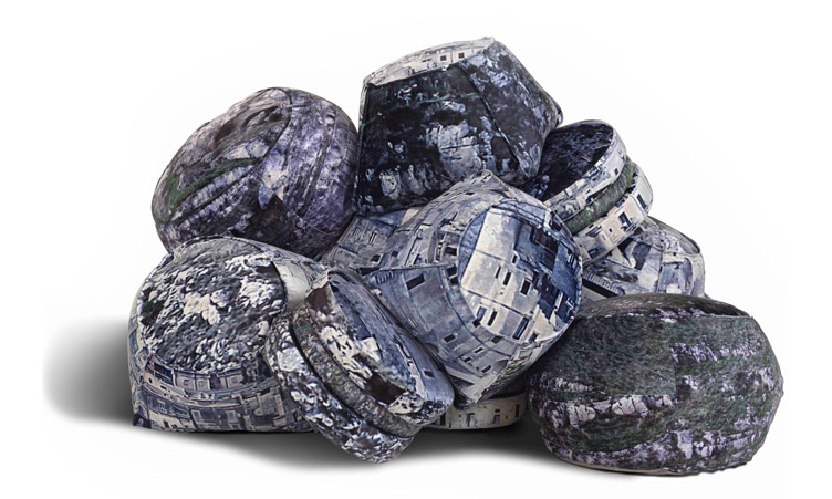 I nuovi pouf di Calia Italia in limited edition dedicati alla città di Matera