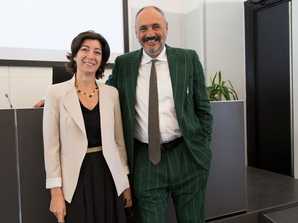 MIPEL112, Edizione 2017. Nell'immagine Cristina Tajani e Riccardo Braccialini.