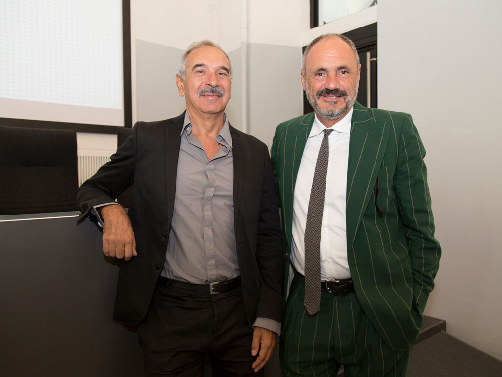MIPEL112, Edizione 2017. Nell'immagine Riccardo Capasa e Riccardo Braccialini.