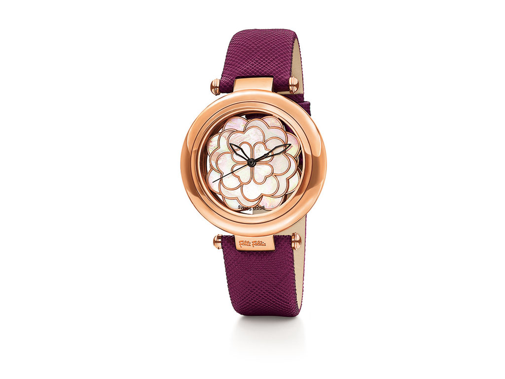 Folli Follie. “Santorini Flower watch” è un orologio svizzero con design floreale in madreperla. Fall/Winter 2017-2018. Collezione Autunno/Inverno 2017-2018.