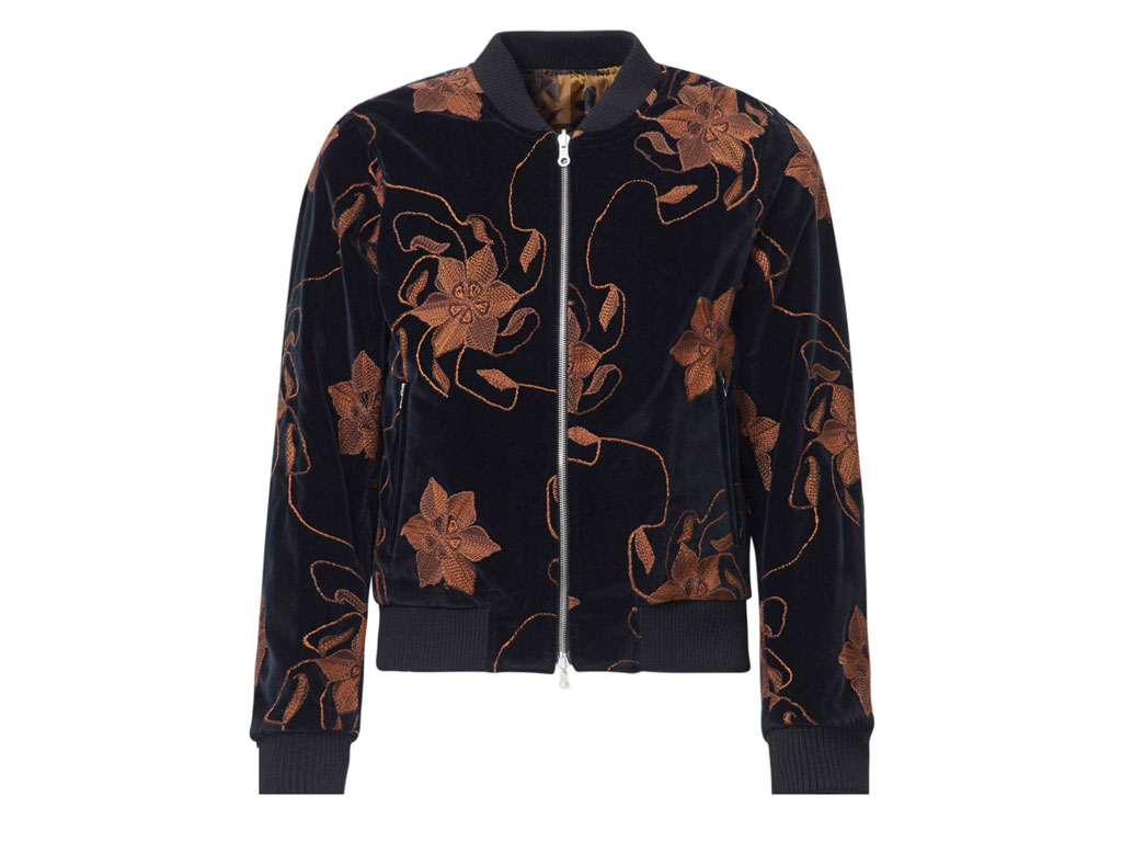 Dries Van Noten su Stefaniamode.com. Bomber double-face in velluto con ricami. Fall/Winter 2017-2018 Collection. Collezione Autunno/Inverno 2017-2018.
