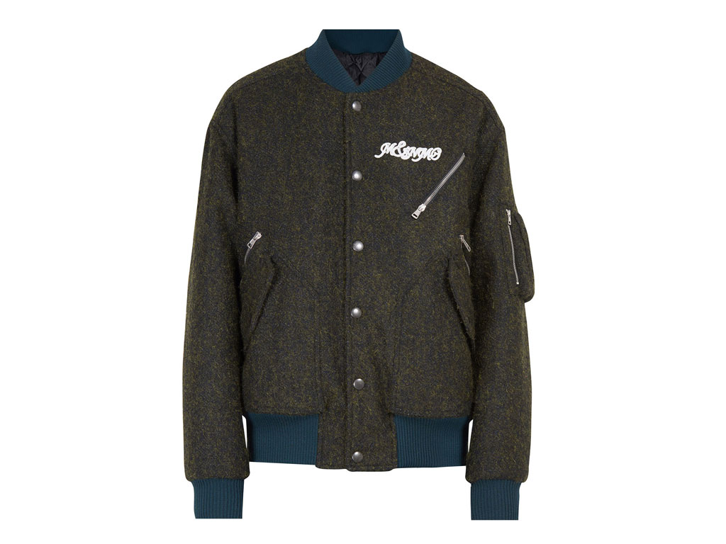 Stella McCartney. Bomber in lana, alpaca e mohair. Fall/Winter 2017-2018 Collection. Collezione Autunno/Inverno 2017-2018.