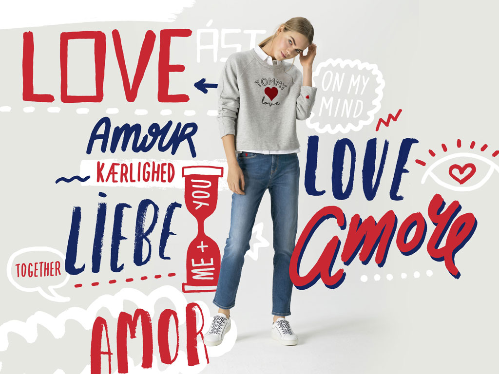 Tommy Hilfiger. Campagna TommyXLove scattata per il lancio della women’s capsule collection. Collezione primavera/estate 2018. Spring/Summer 2018 Collection.