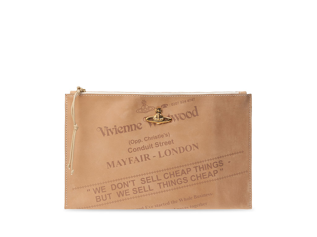 Vivienne Westwood. Pochette a busta Africa Bags Collection.