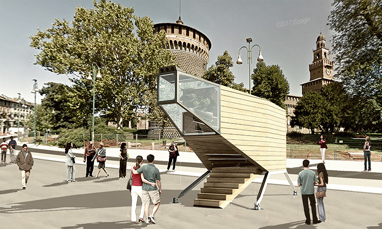 rubner haus e IED torino rubner haus spaceship fuorisalone 2018 milano