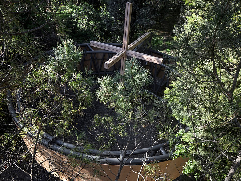 Vatican Chapels. Biennale Venezia 2018. Progetto e realizzazione, architetto Javier Corvalán. Titolo: “Una cappella nomade”. Realizzata in collaborazione con Simeon. Photo by Alessandra Chemollo.