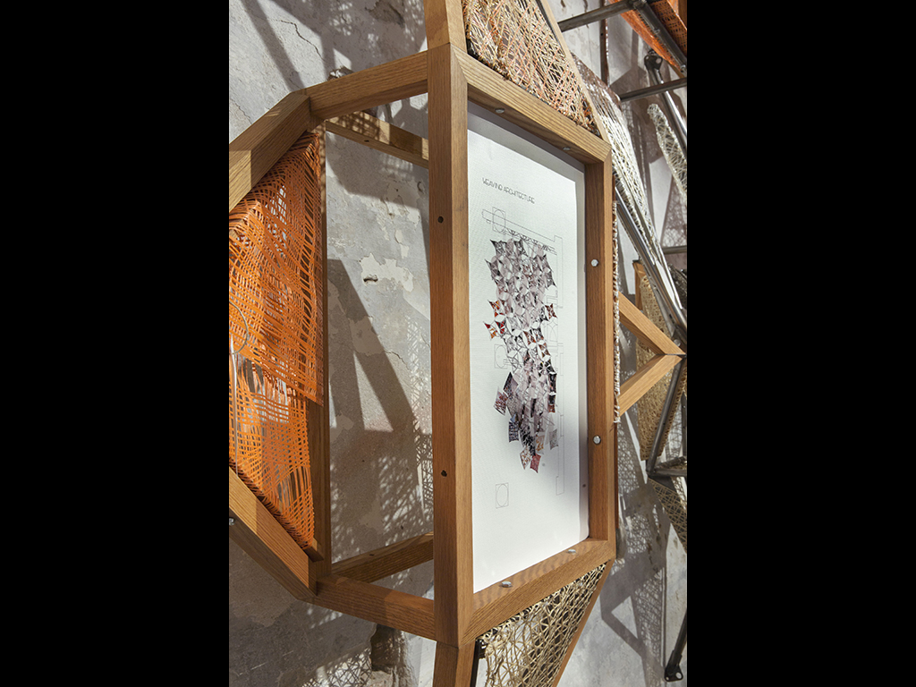 Weaving Architecture. Installazione realizzata dallo Studio di Architettura Benedetta Tagliabue EMBT per la Biennale di Architettura 2018. Credit: Giovanni Nardi.