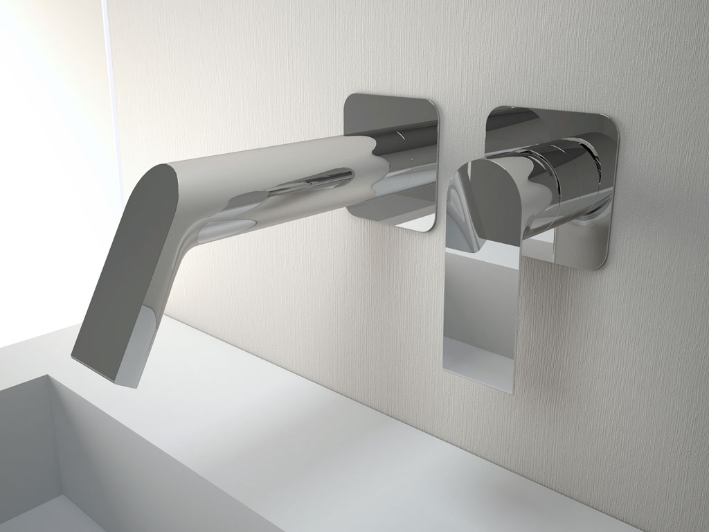 Rubinetterie Treemme. Bambù, design studio Phicubo è una collezione di miscelatori dal design pulito e raffinato. Disponibile nelle finiture cromo, nichel spazzolato, bianco e nero.