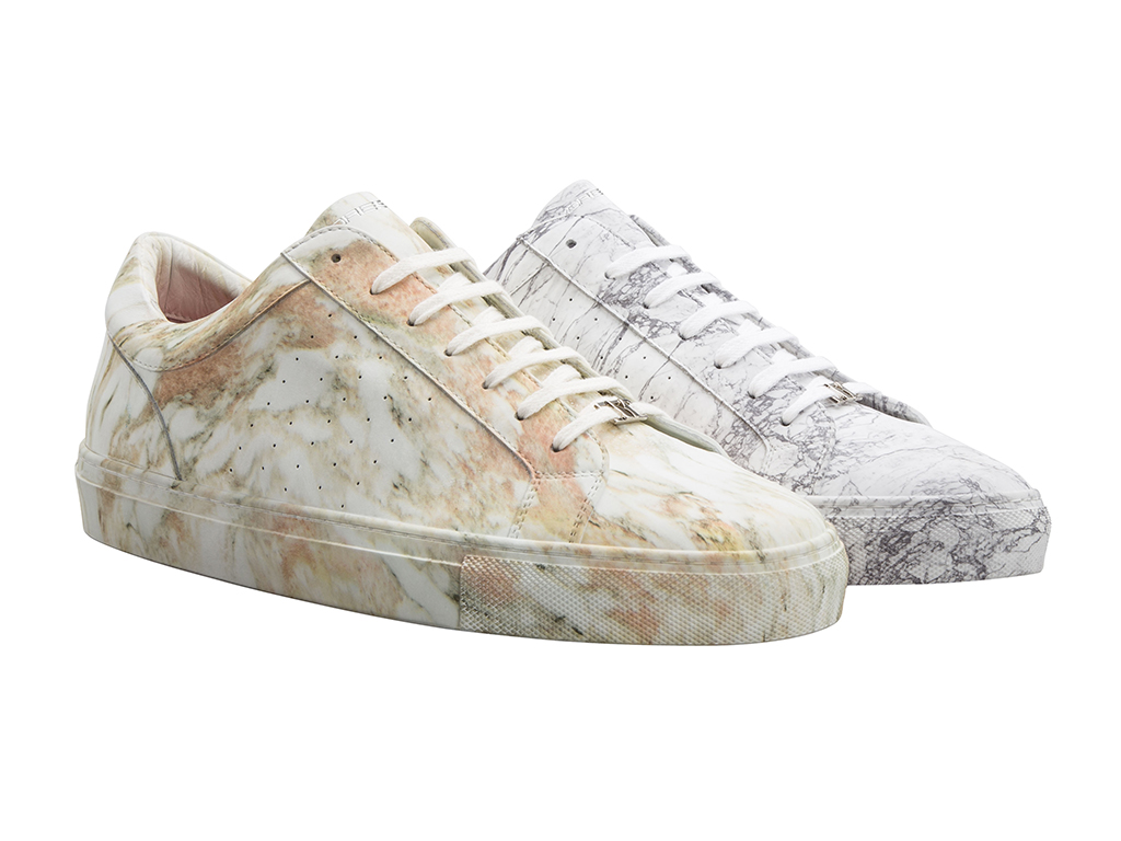 MMM - Moreschi Made by Marble. Le sneakers realizzate in collaborazione con Matteo Cibic per il Salone del Mobile 2018.