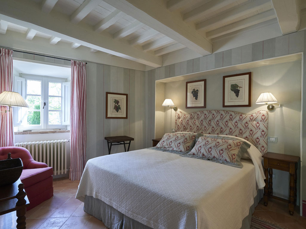 Castello di Fighine. Una vista dell’interno di “Casa Parretti” ristrutturata dall’interior designer Federico Forquet. Foto: Marco Scarpa