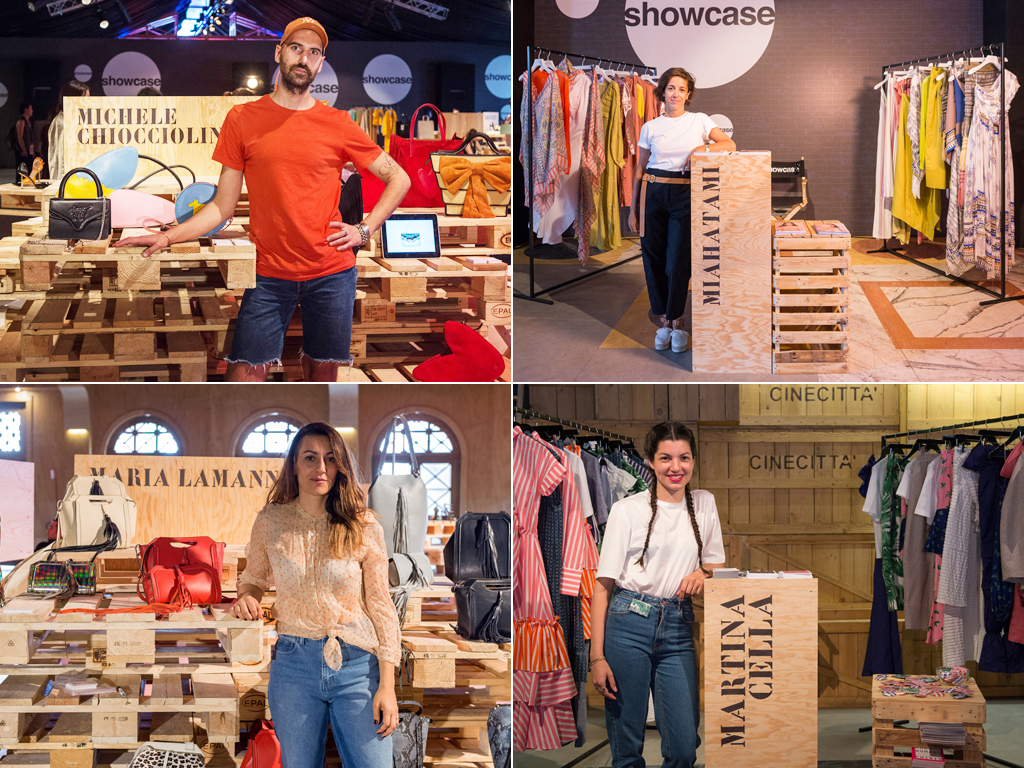 Showcase Altaroma 2018. Maria Lamanna, Michele Chiocciolini, Miahatami, Martina Cella.