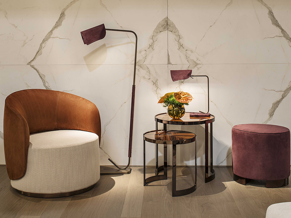 FENDI Casa. Da sinistra: poltrona