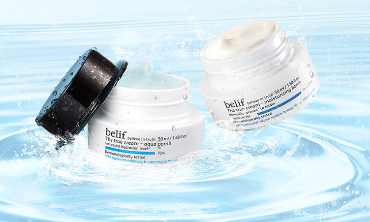 Belif The True Cream-Moisturizing Bomb e The True Cream-Aqua Bomb