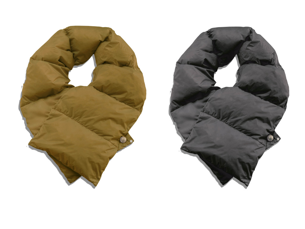 Cinelli Piume e Piumini. Le morbide sciarpe mymuffy con imbottitura in 100% piumino d’oca. Collezione Autunno/Inverno 2018-2019.