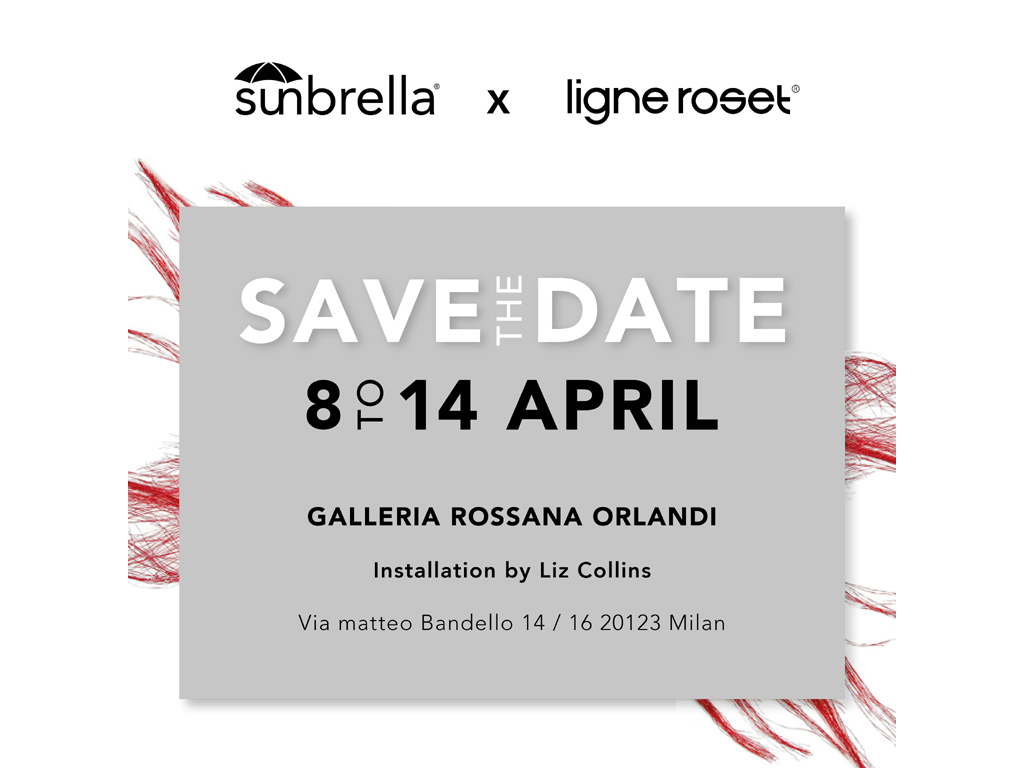 ligne roset e sunbrella fuorisalone 2019