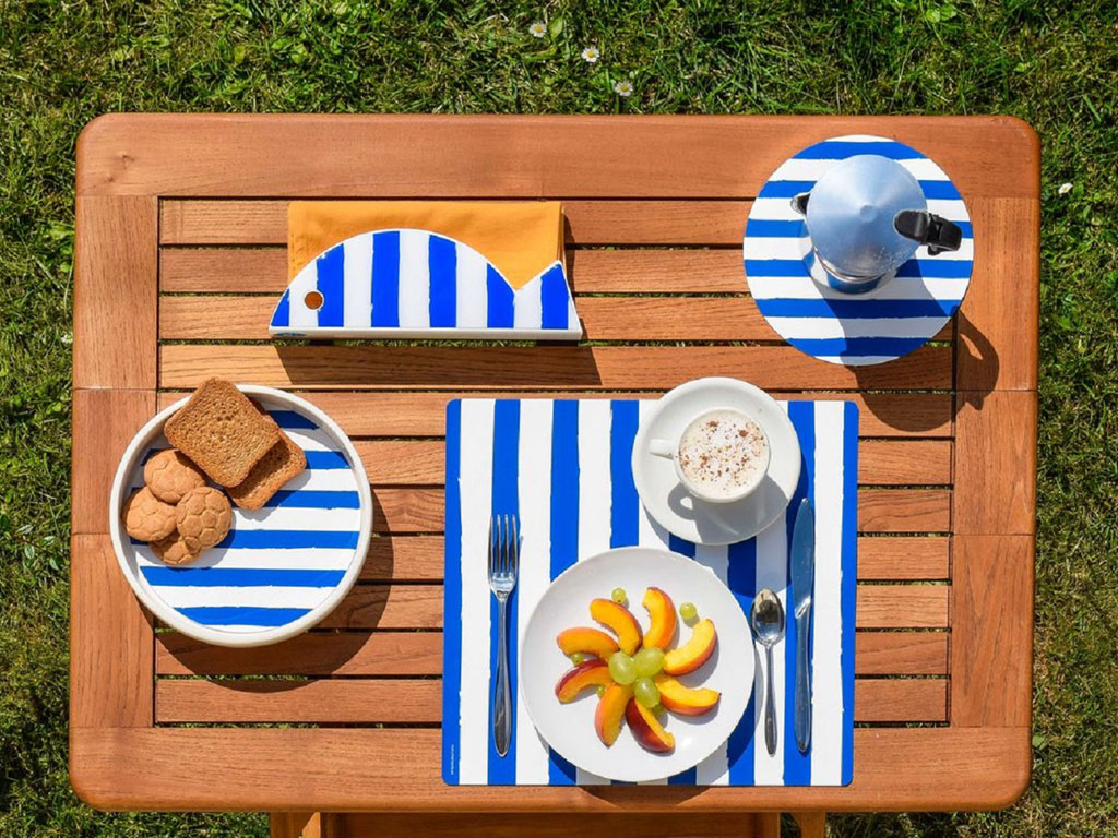 Creativando. Table decor set “Big Blue Stripes
