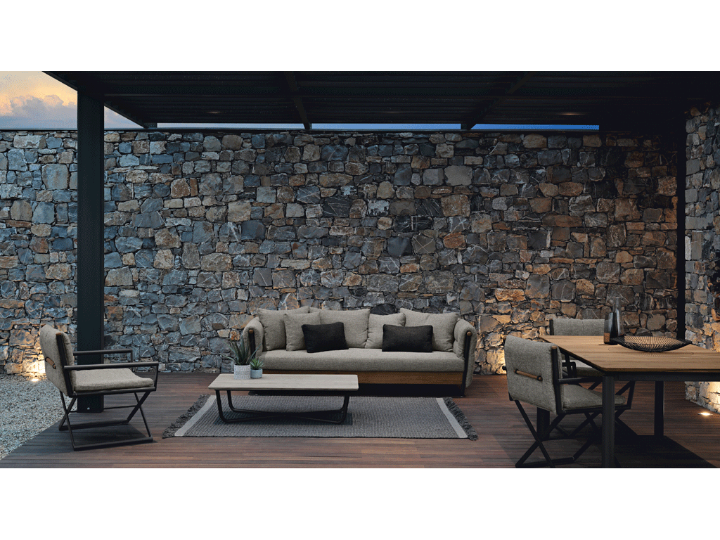 Talenti. La poltroncina da regista per esterni della “Domino collection” evidenzia come sia sempre più sottile il confine tra indoor e outdoor. Eleganza e bellezza. Freschezza e grazia. “Domino” è la vera consacrazione dell’artigianalità che diventa arte con una cura senza eguali dei dettagli. Struttura in alluminio verniciato a polvere, tessuto sfoderabile, facile da lavare e resistente agli agenti atmosferici. Imbottitura in quick dry foam. Design, Marco Acerbis.