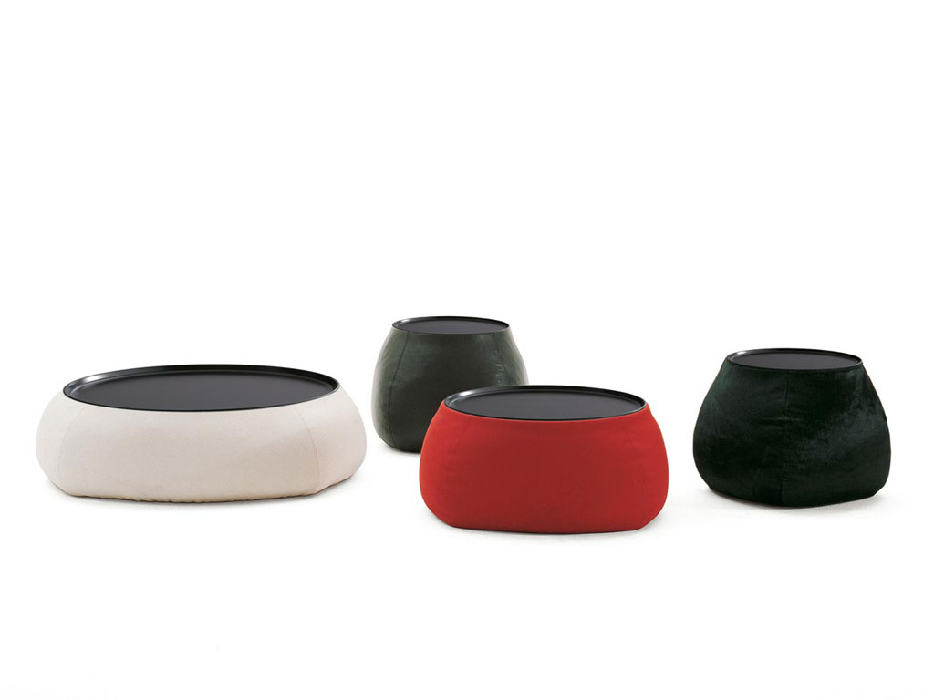 B&B Italia. Tavolini/contenitori “Fat-Fat” e “Lady-Fat”, design Patricia Urquiola, 2004.