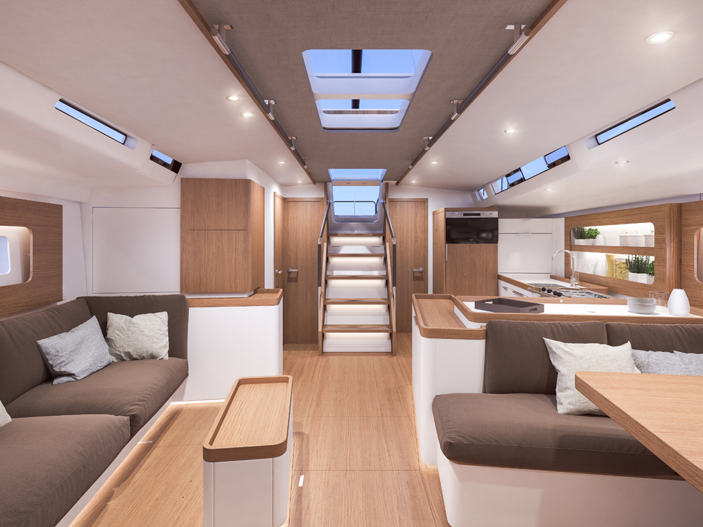 Bénéteau First Yacht 53, 2019. Salone.