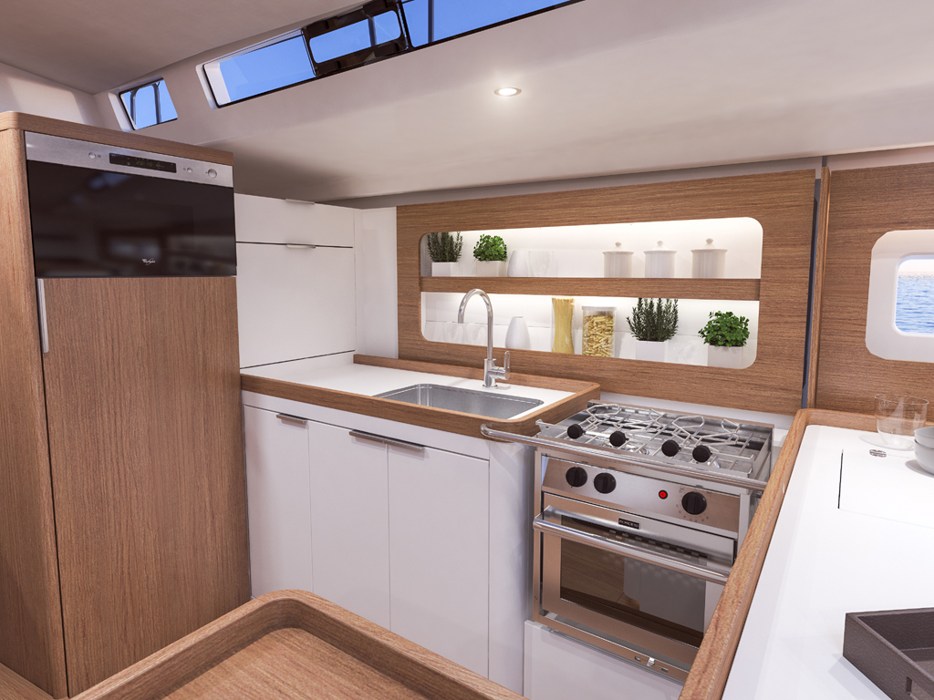 Bénéteau First Yacht 53, 2019. Salone.