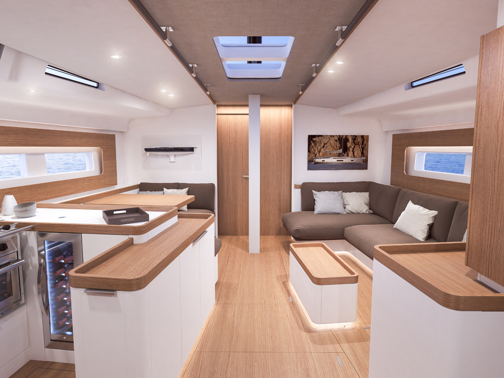 Bénéteau First Yacht 53, 2019. Salone.