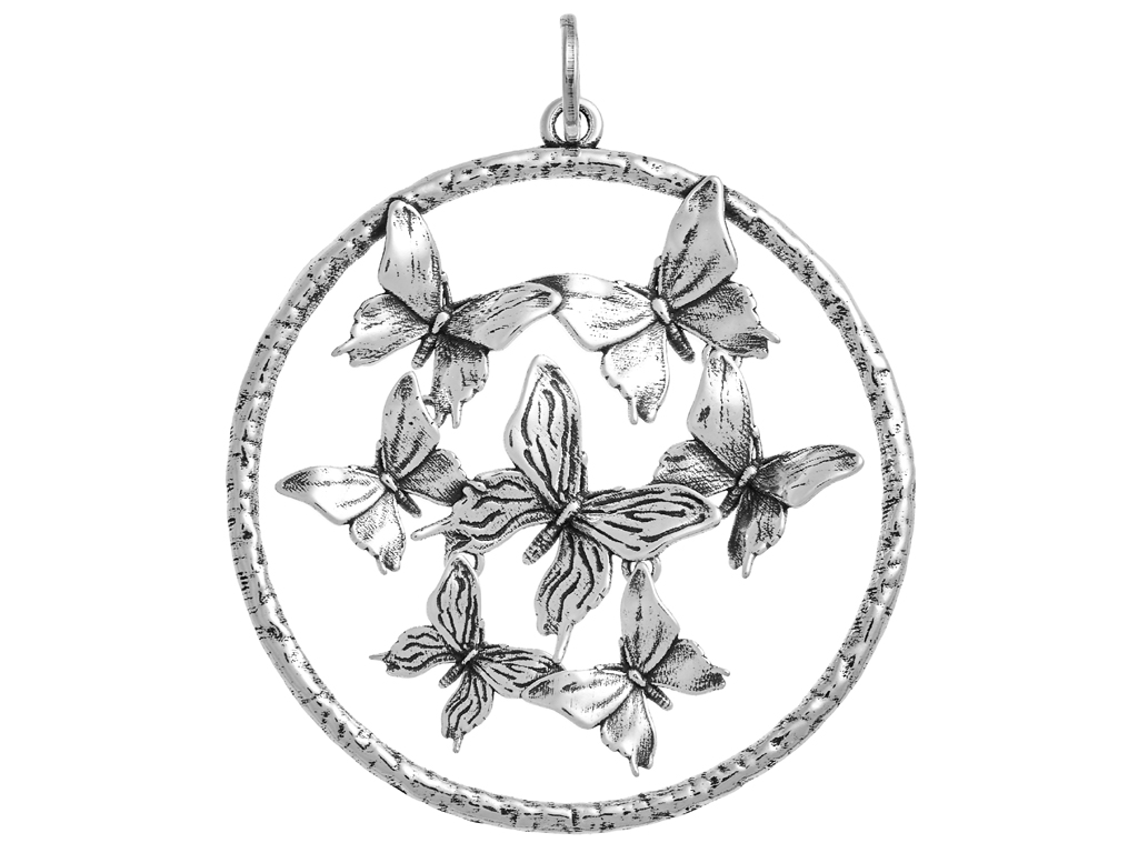 Giovanni Raspini. Pendente Farfalle Luce in Argento 925. Euro 185,00.