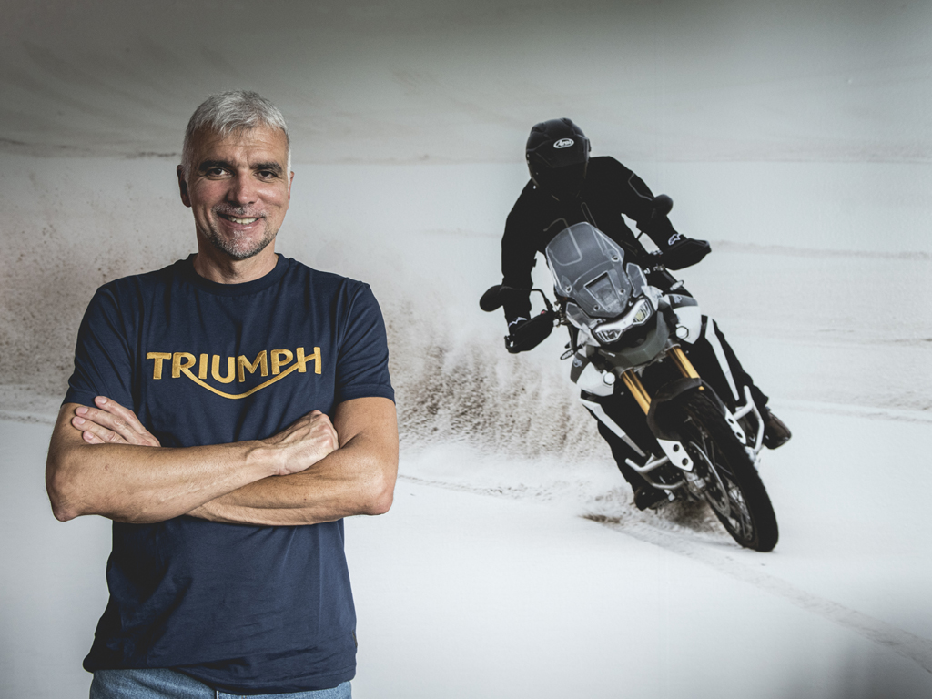 Triumph Motorcycles. Rodolfo Frascoli, designer della Triumph Tiger 900 Rally Pro.