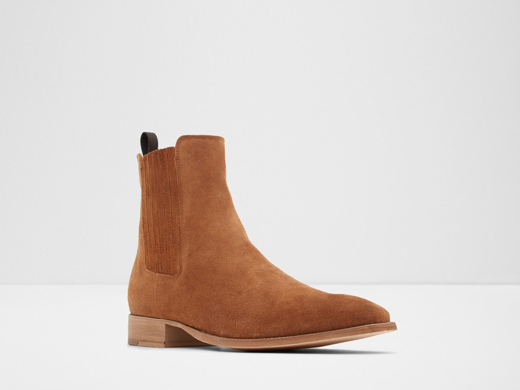 Aldo Shoes. Stivaletti Tramiel in camoscio. Chiusura con cerniera laterale. Prezzo: euro 148,00.