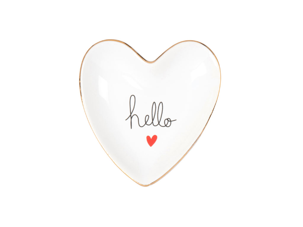 Maisons du Monde. Coppetta portagioie in porcellana “Hello”. Prezzo: euro 6,99.