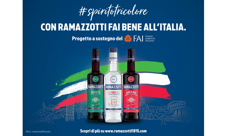Ramazzotti con #spiritotricolore tutela le aree verdi del FAI